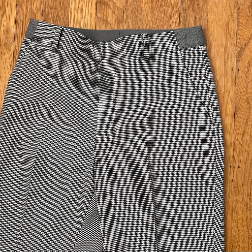 Checked skinny fit grey work pants
